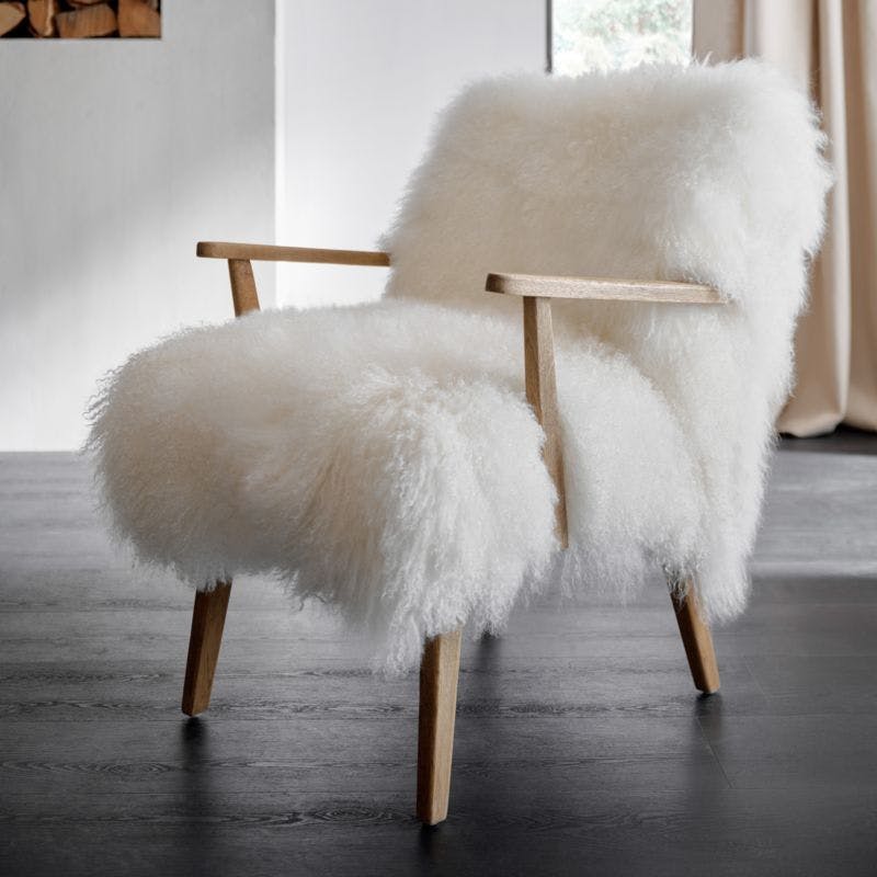 Kora Fur Accent Chair