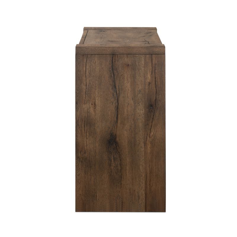 Beam Oak Wood Storage Console Table