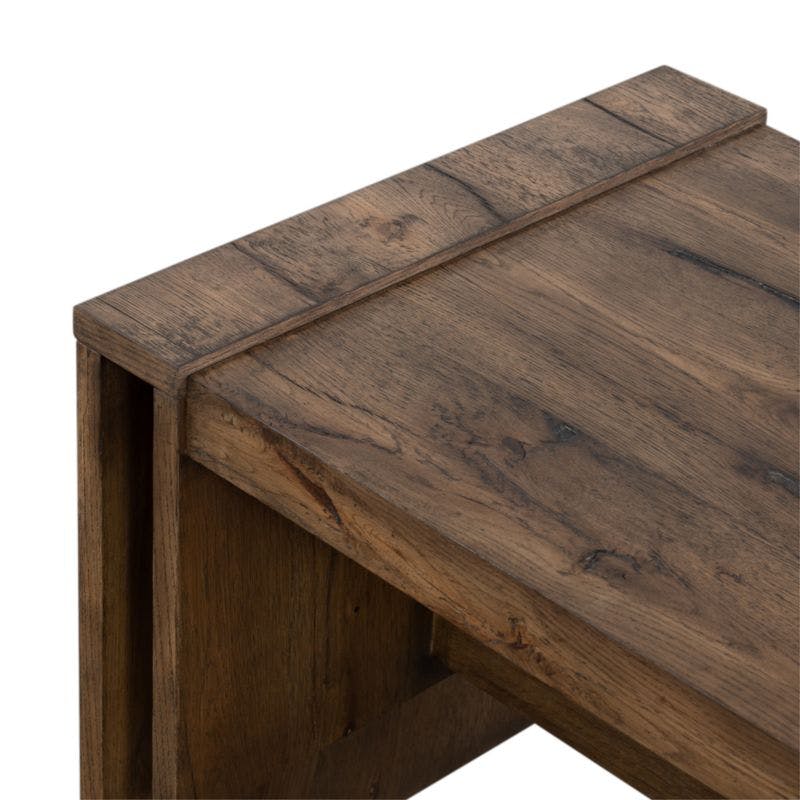 Cleave Oak Wood End Table
