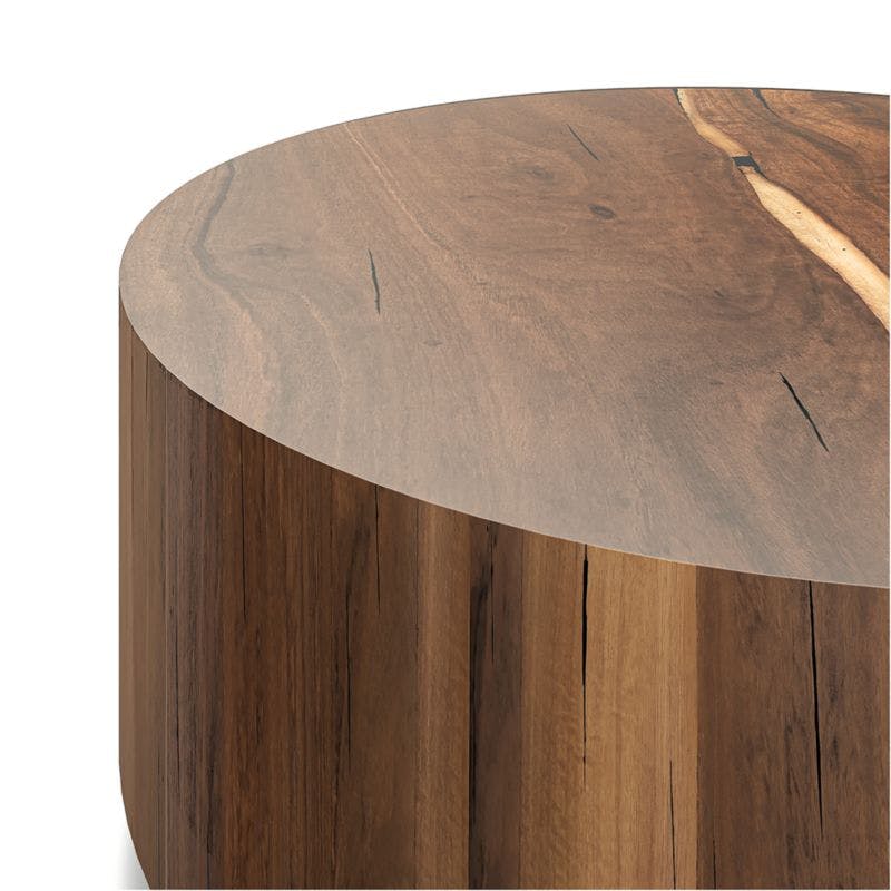 Dillon Natural Yukas Round Wood Coffee Table