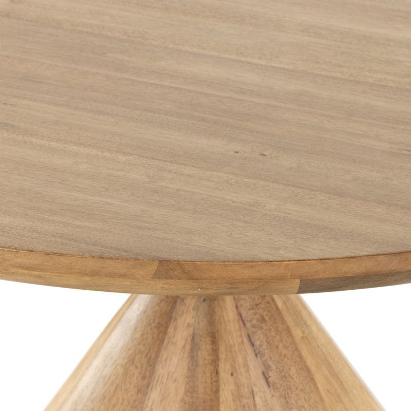 Jasmine Round Dining Table - Natural/Blush Marble