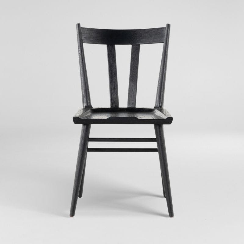 Belfast Black Oak Windsor Dining Side Chair