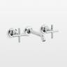 Kohler ® Purist ® Polished Chrome Wall-Mounted Bathroom Sink Faucet and Handles