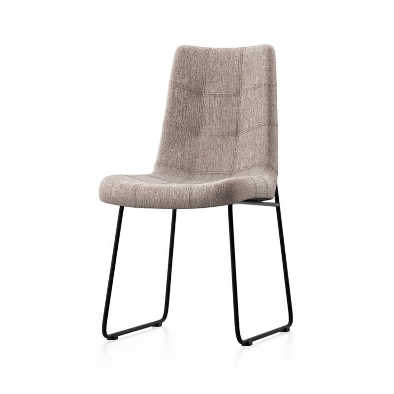 Naomi Dempsey Flannel Tufted Dining Chair