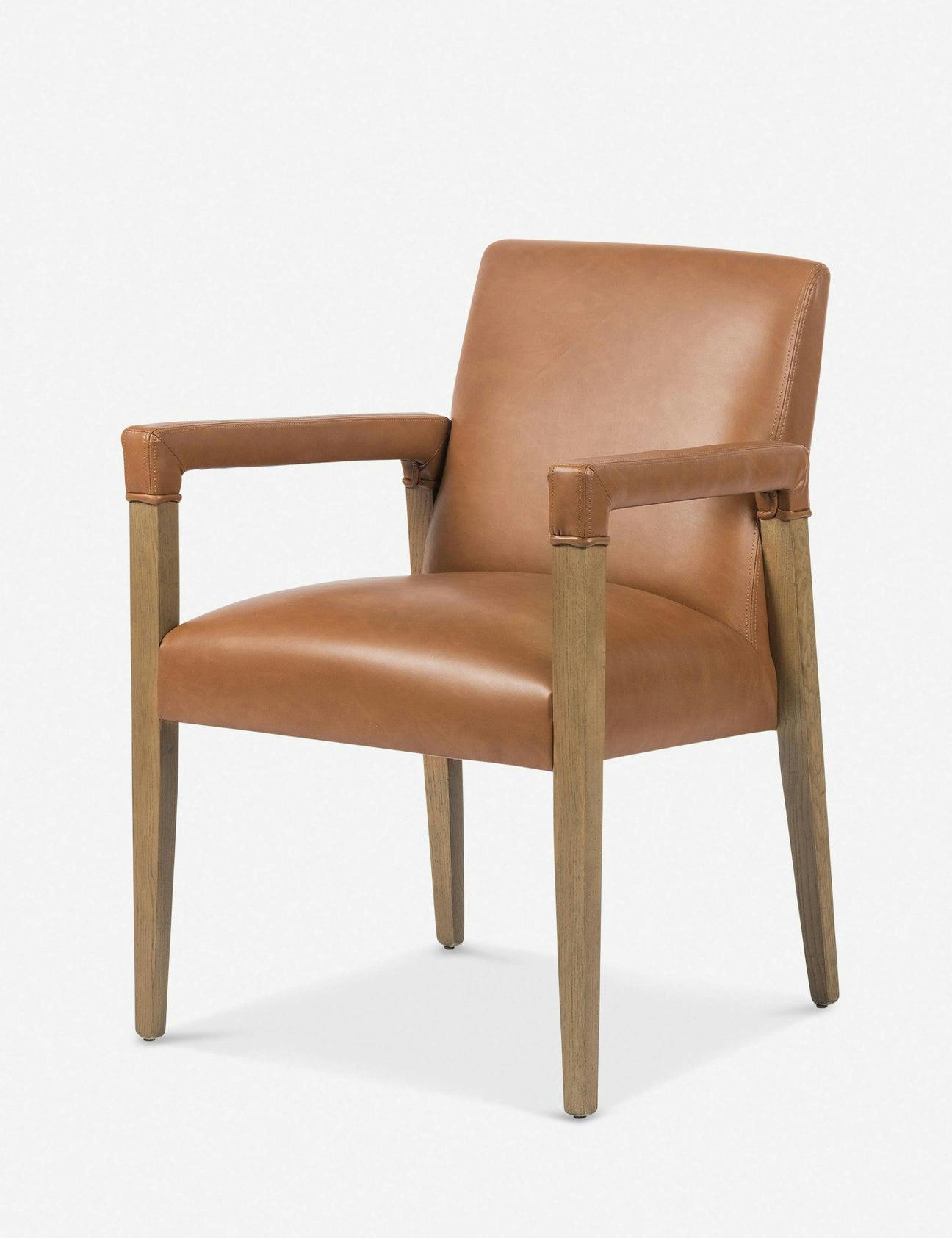 Marla Dining Chair - Tan Leather