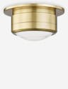 Jin Flush Mount Light - Antique Brass / Small
