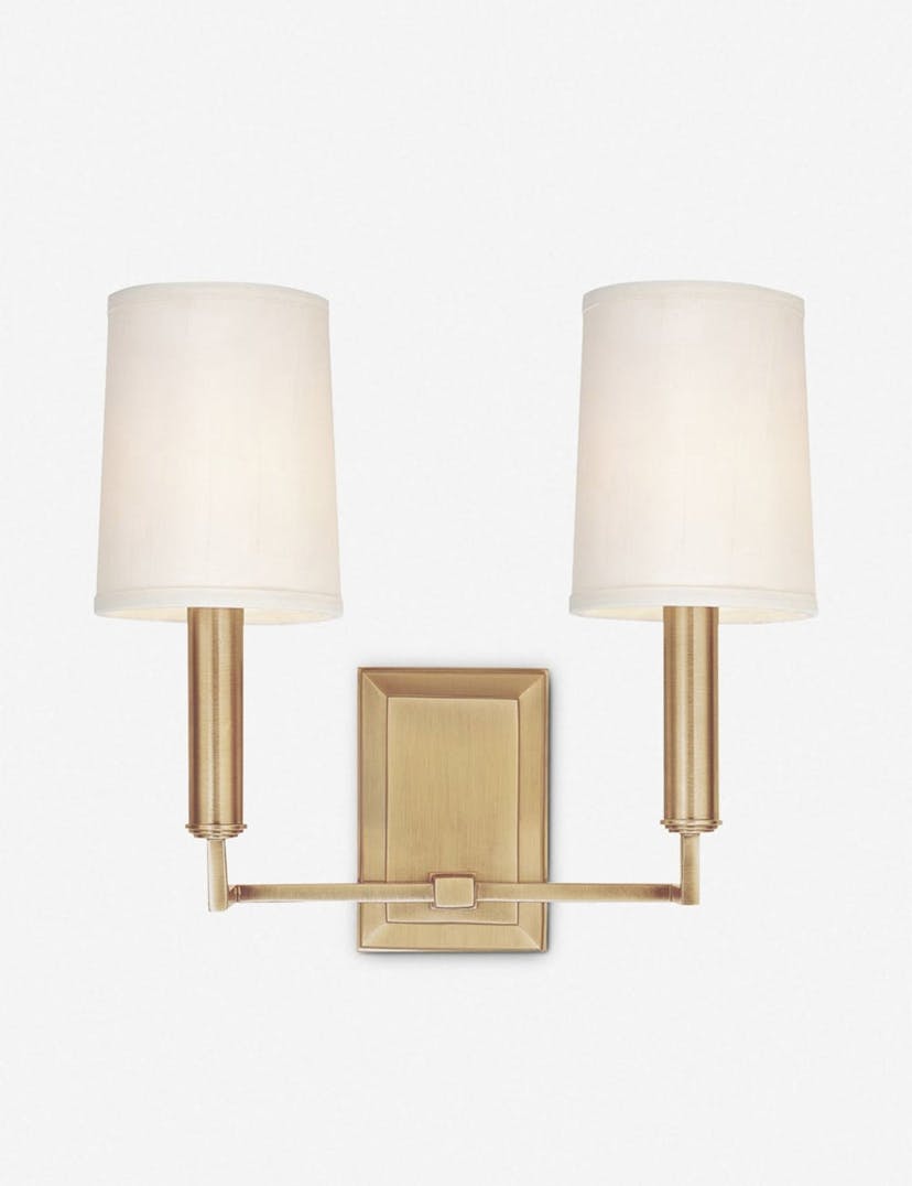Charlie Double Sconce - Brass