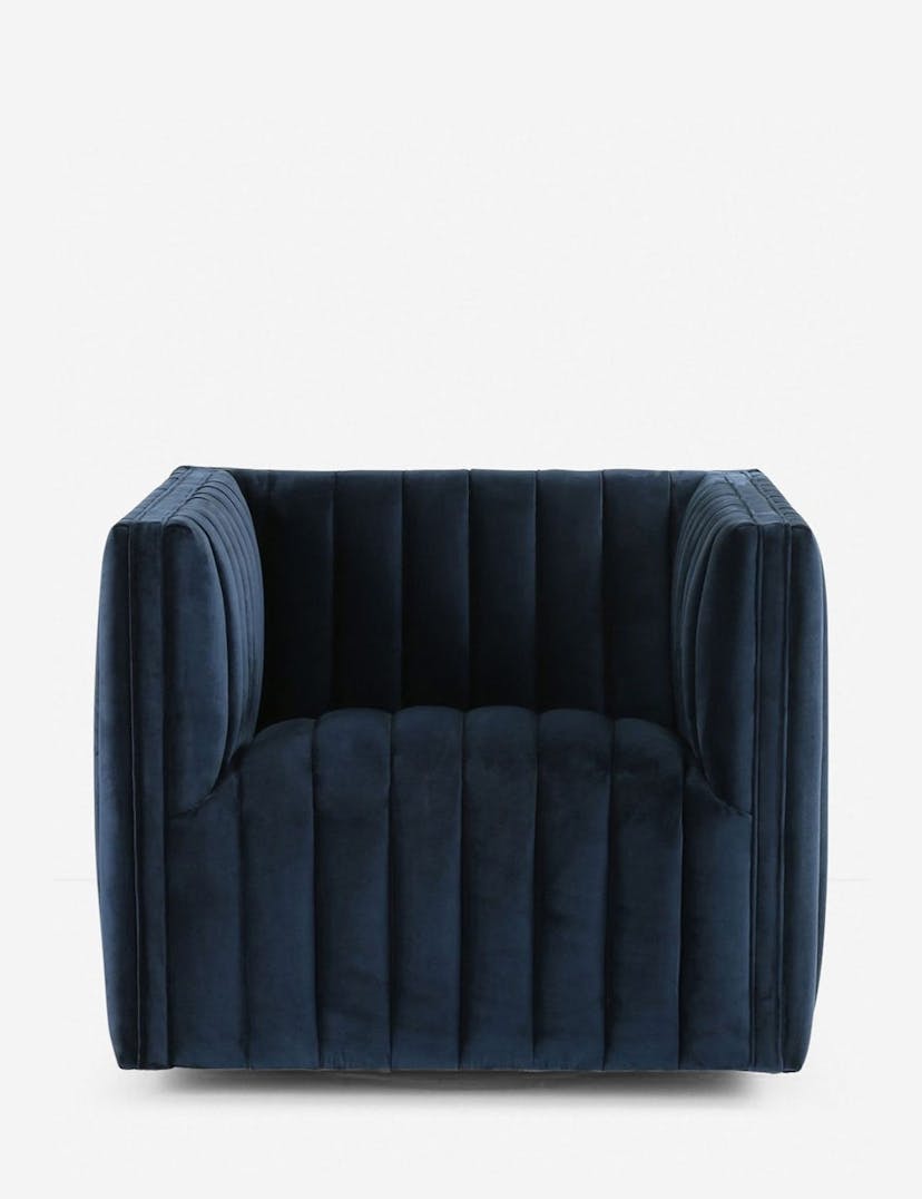 Roz Swivel Chair - Sapphire Navy