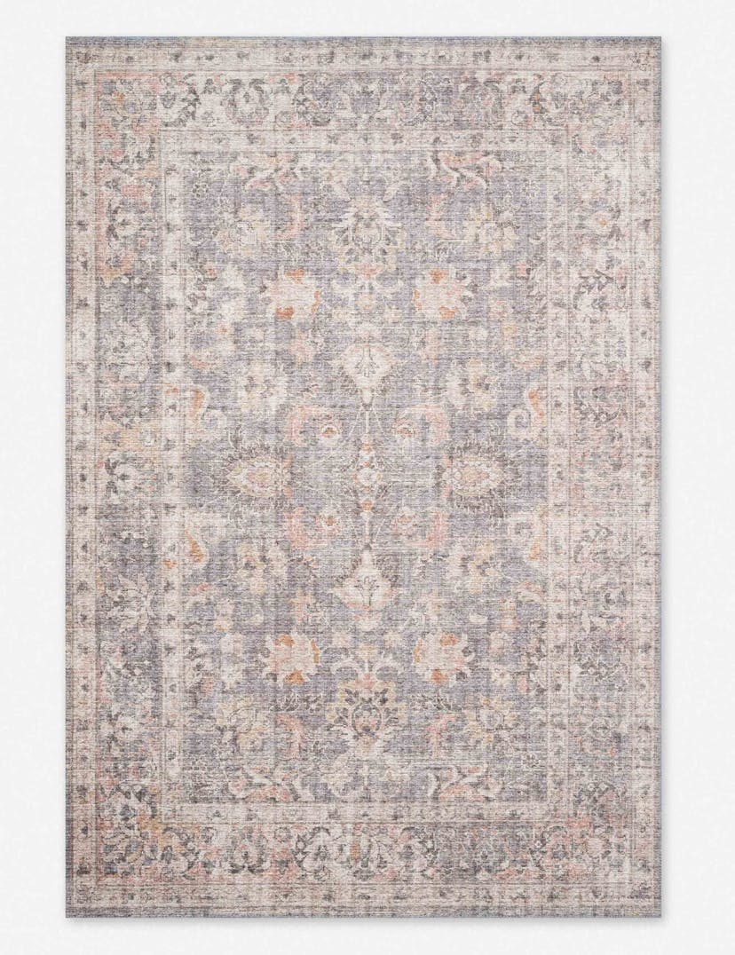 Roze Rug - Grey and Apricot / 7'6" x 9'6"