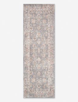 Roze Rug - Grey and Apricot / 3'6" x 5'6"
