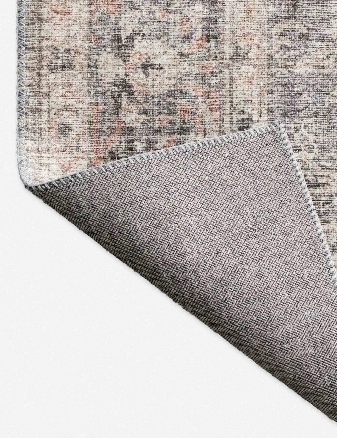 Roze Rug - Grey and Apricot / 3'6" x 5'6"