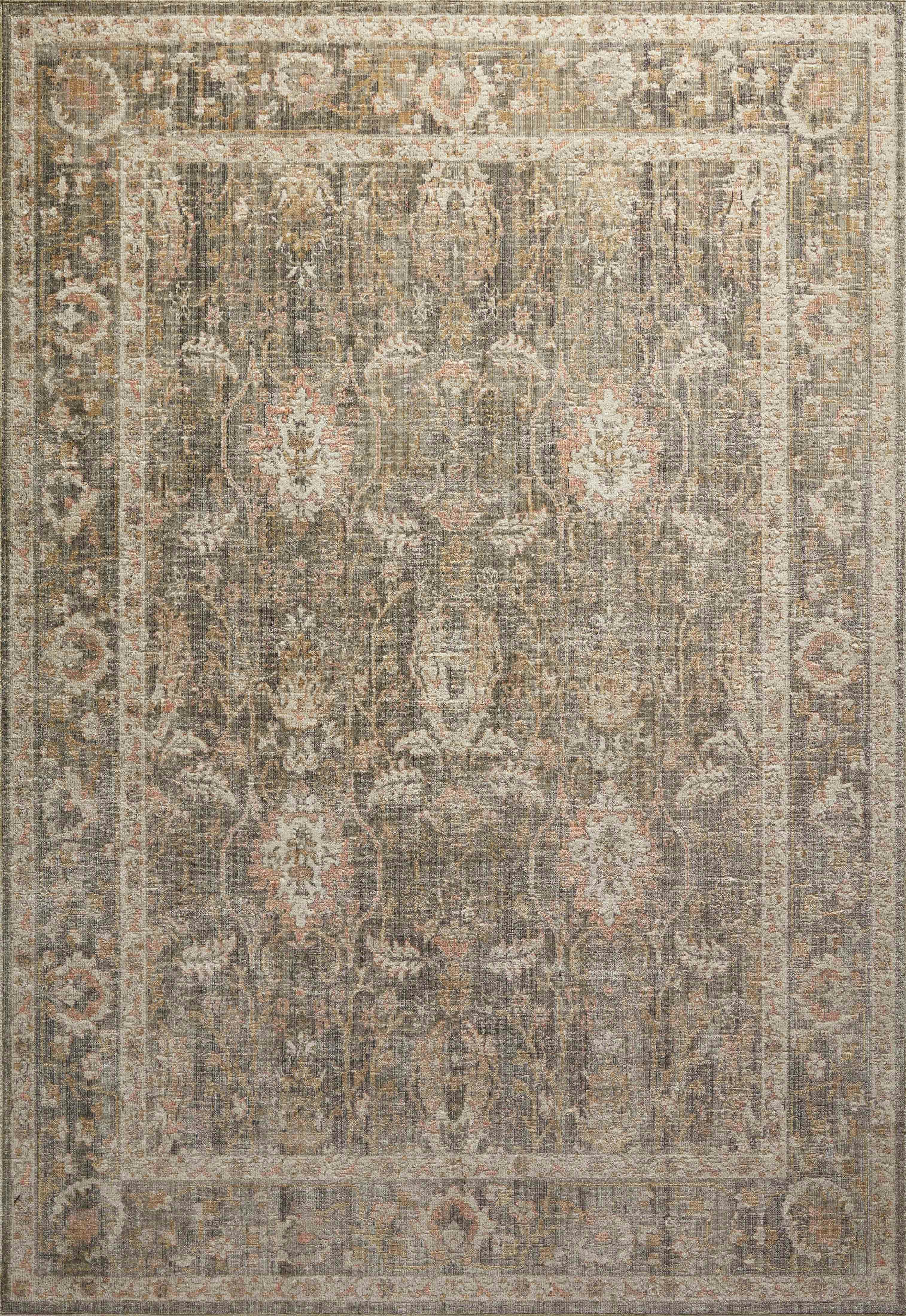 Rosemarie Rug by Chris Loves Julia x Loloi - Sage and Blush / 2'7" x 12'