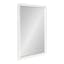 Rustic White Solid Wood Rectangular Bathroom Vanity Mirror 20"x30"