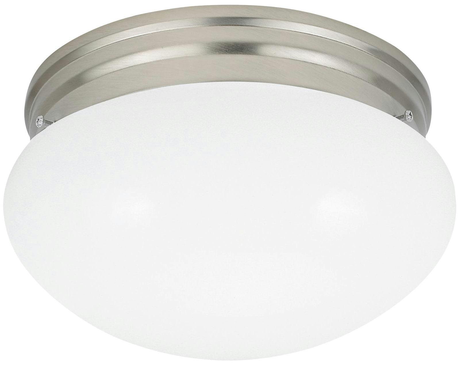 Webster Dual LED Flush Mount Ceiling Light in Brushed Nickel