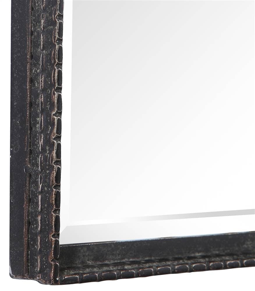 Zuzela 20.25" Bronze Gold Rectangular Iron Vanity Mirror