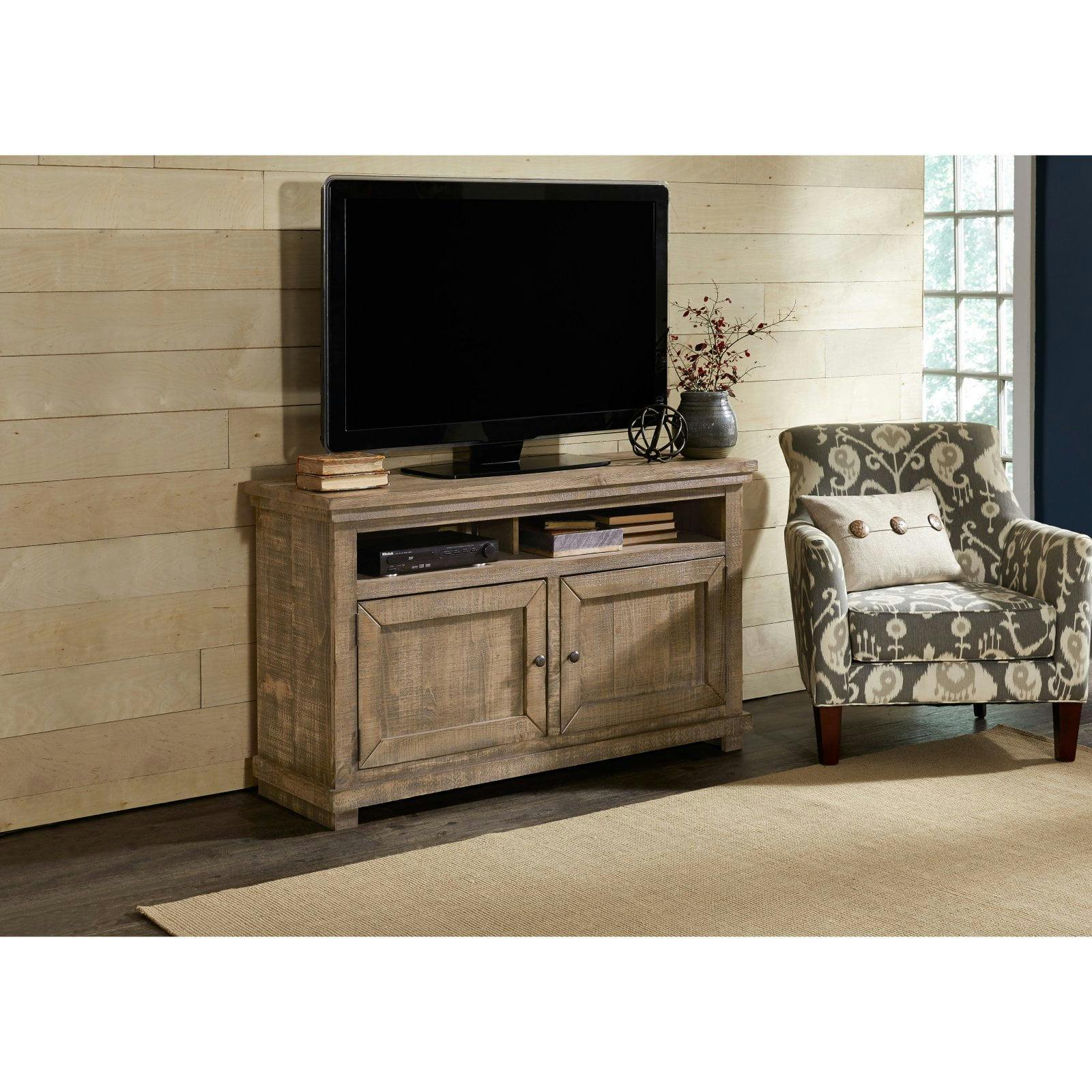 Wolferstorn 54" Weathered Gray Media Console