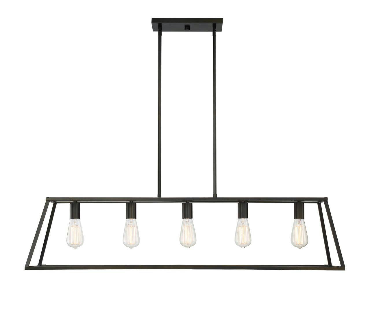 Clare 5 - Light Dimmable Kitchen Island Linear Chandelier