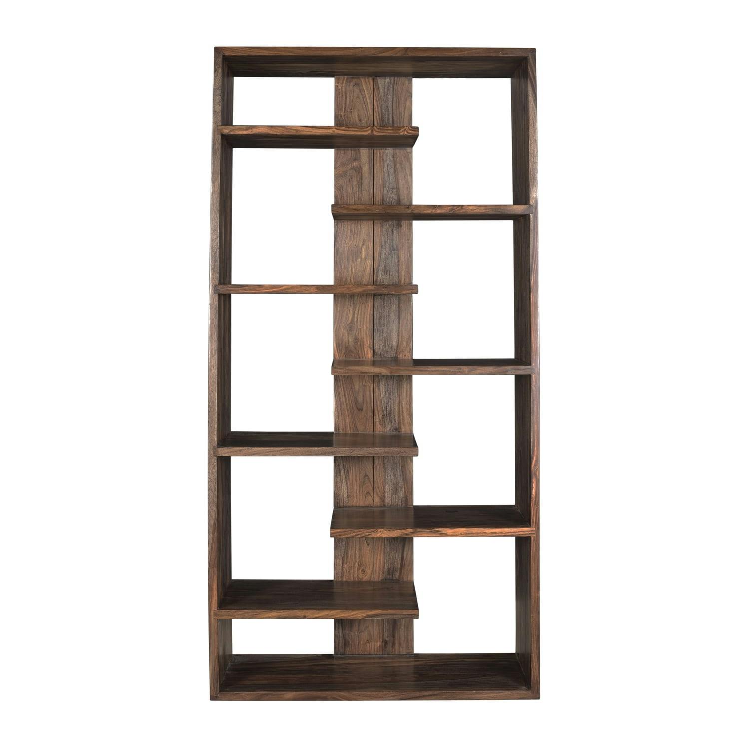 Brownstone Nut Brown Solid Sheesham Wood Bookcase with Doors