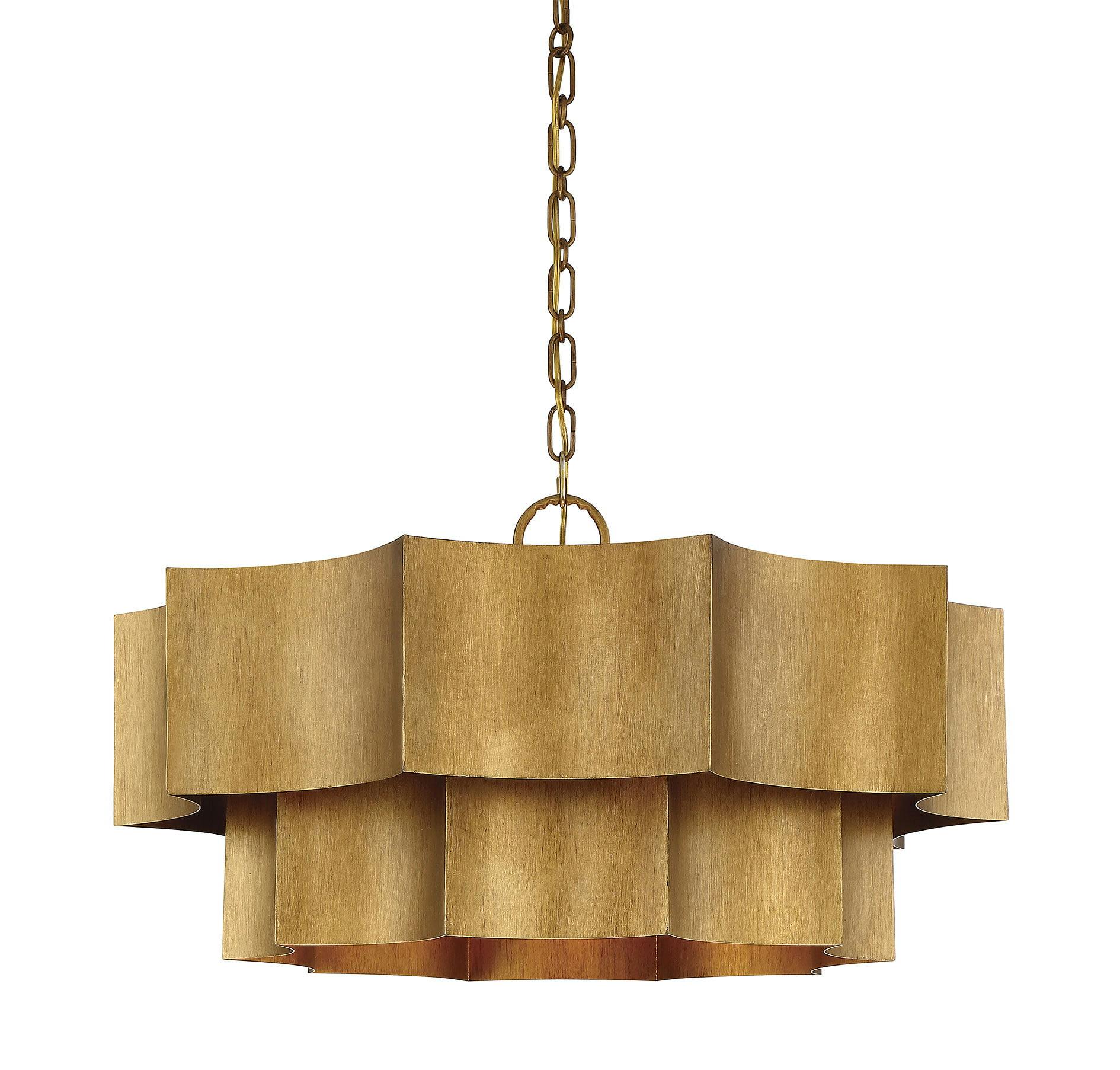 Carney 6 Light Metal Dimmable Tiered Chandelier