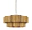 Carney 30"W x 16"H Gold Metal 6-Light Tiered Chandelier