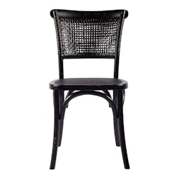 Churchill Dining Chair Antique Black-Set Of Two-Color:Black,Style:Rustic