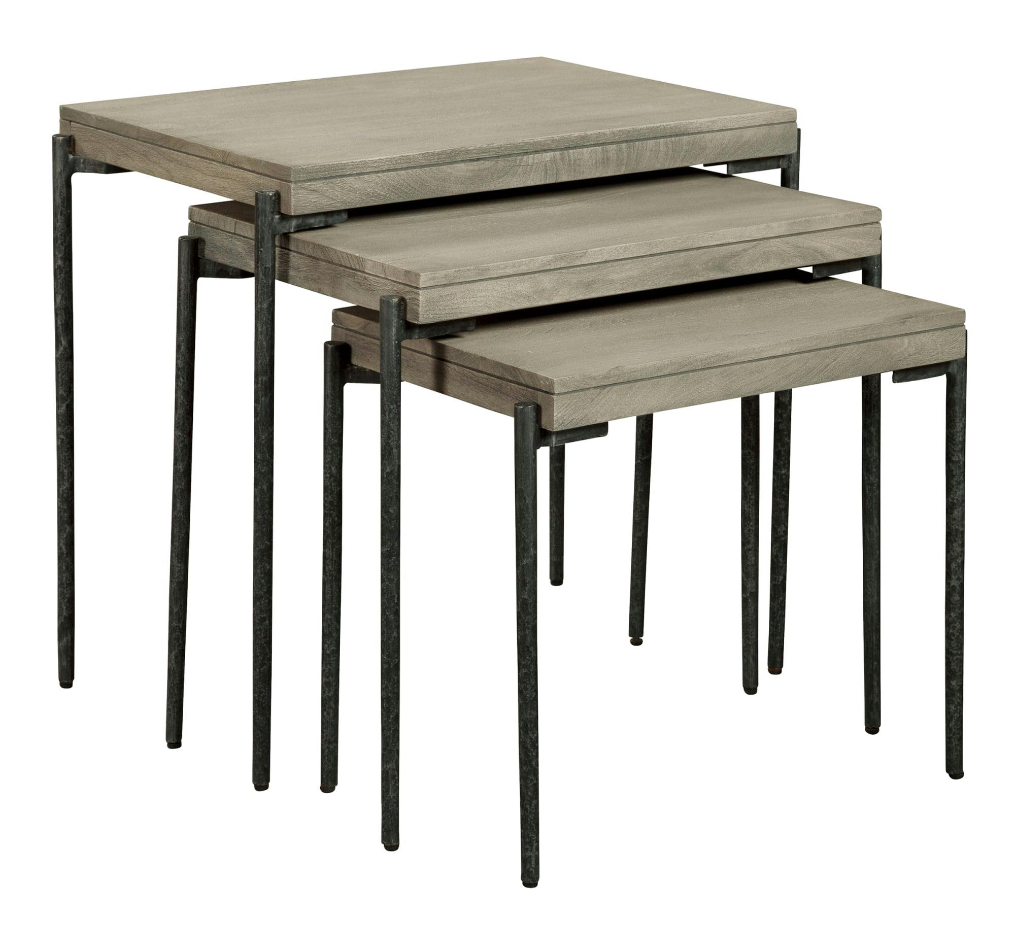 Forge & Grain Industrial Nesting Coffee Tables in Gray