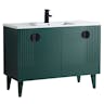 Venezian Collection - 48" Single Green Bathroom Vanity, - Black Handles.&nbsp;