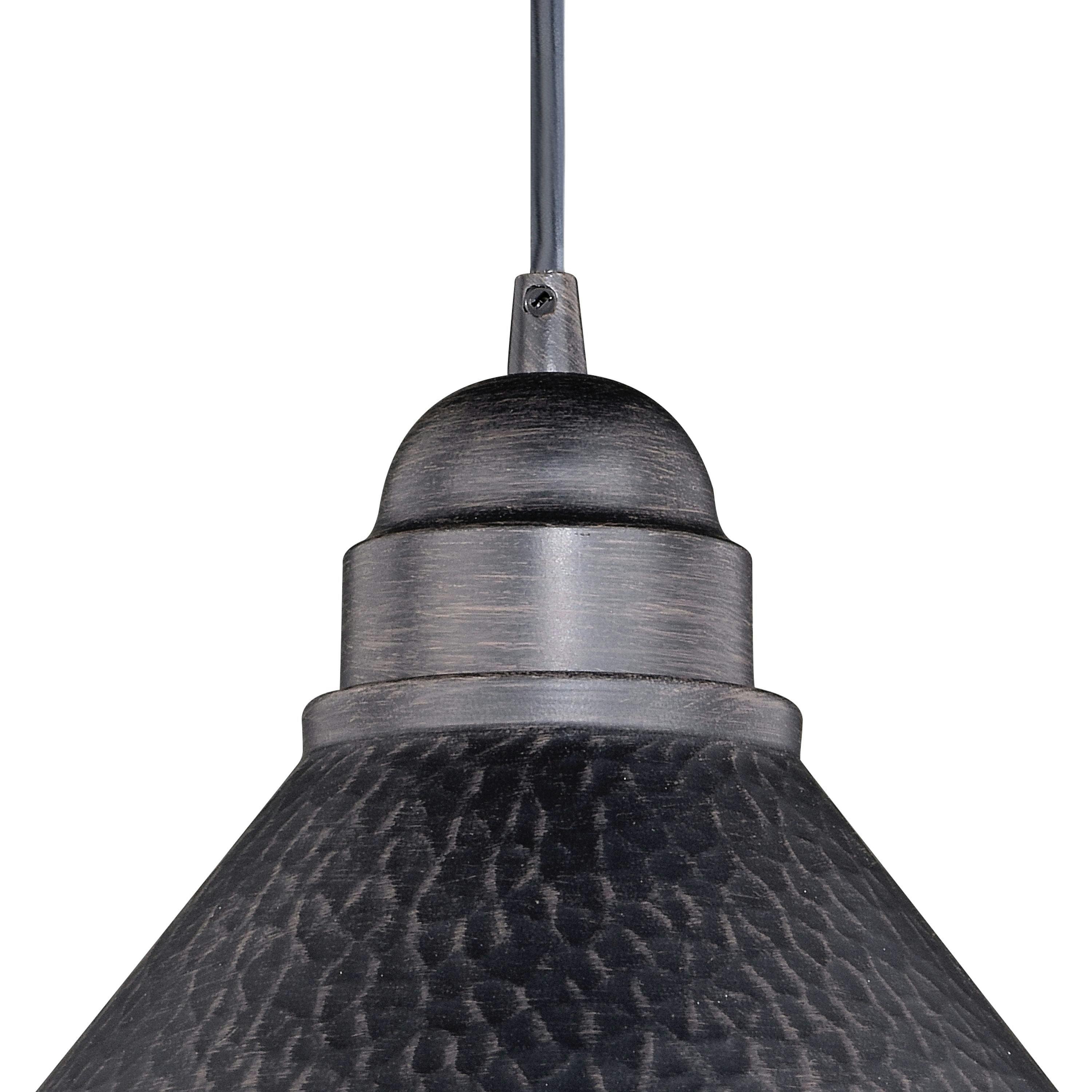 Callery Outdoor Aged Iron Dome Pendant