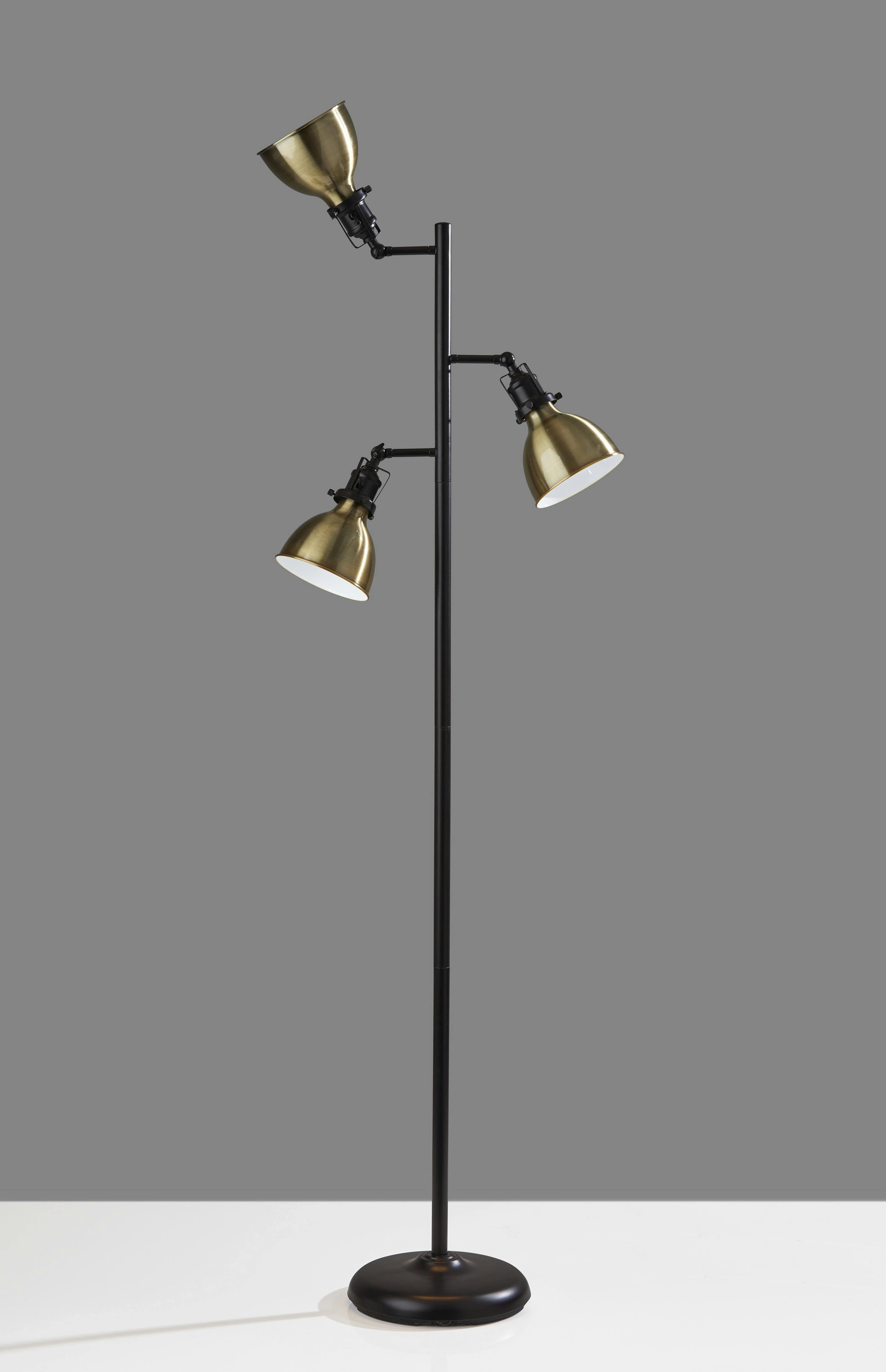 Alden Iron Triple Head Floor Lamp