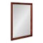 Hogan 18" x 24" Rectangular Walnut Brown Solid Wood Bathroom Vanity Mirror