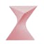 Randolph Triangular Pink ABS Plastic Modern Side Table