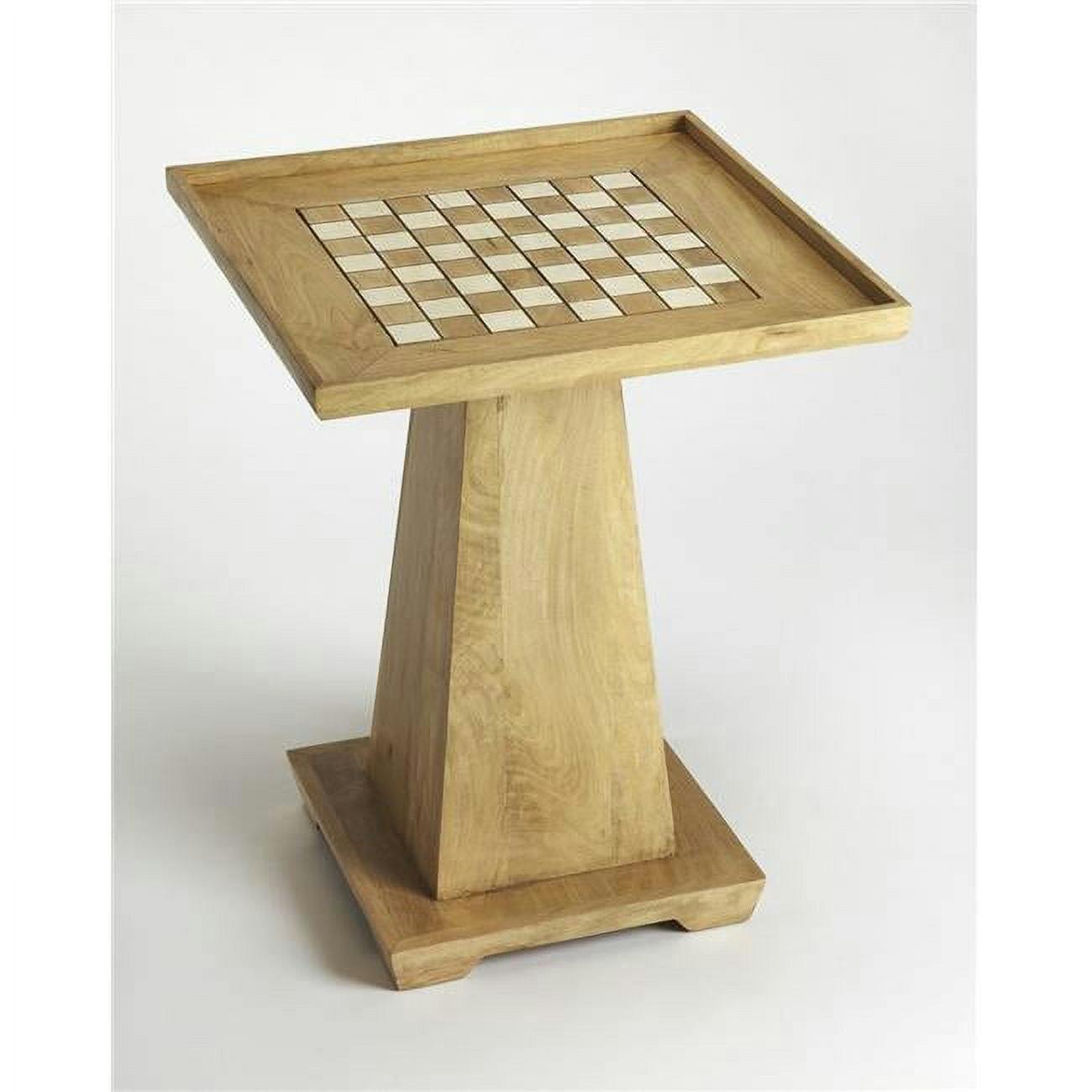 Contemporary Rustic Mango Wood 21.5" Square Game Table