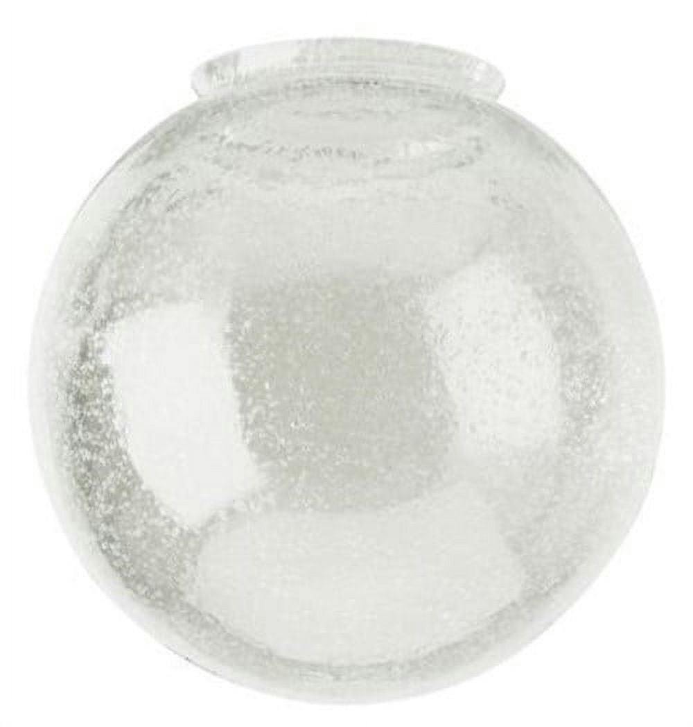 6'' Handblown Clear Seeded Glass Globe Shade