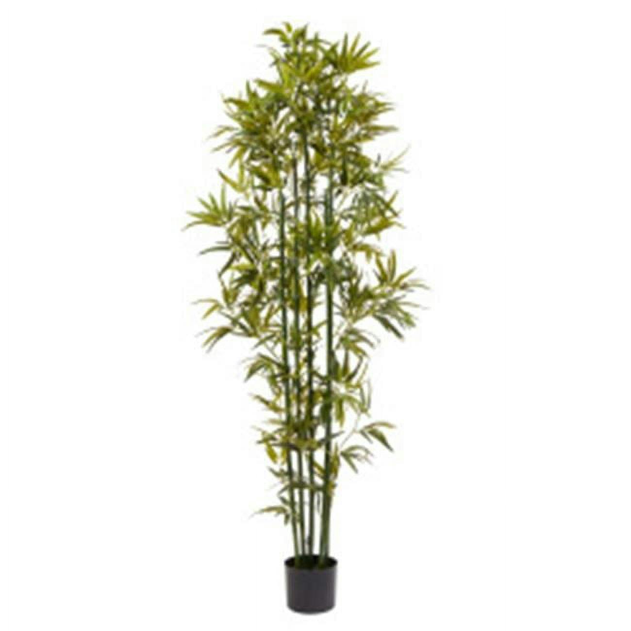 Lush Green 6' Faux Bamboo Potted Outdoor Plant