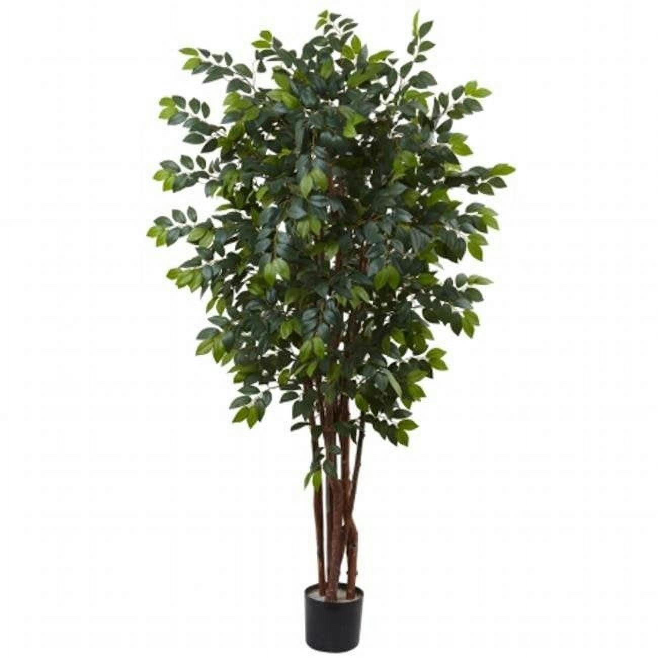 Majestic 7ft Tall Sakaki Silk Tree for Outdoor and Indoor Decor
