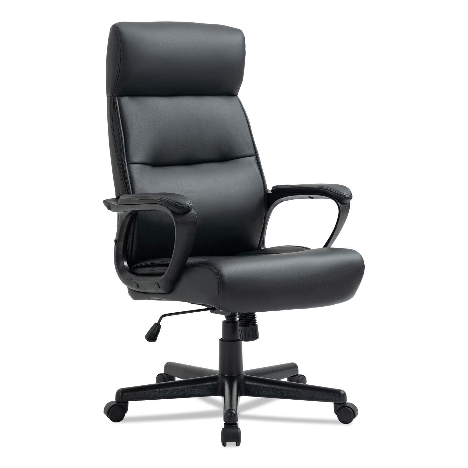 Alera Oxnam High-Back Swivel Task Chair in Black Fabric