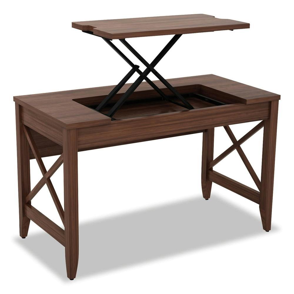Modern Walnut Sit-to-Stand Adjustable Height Desk