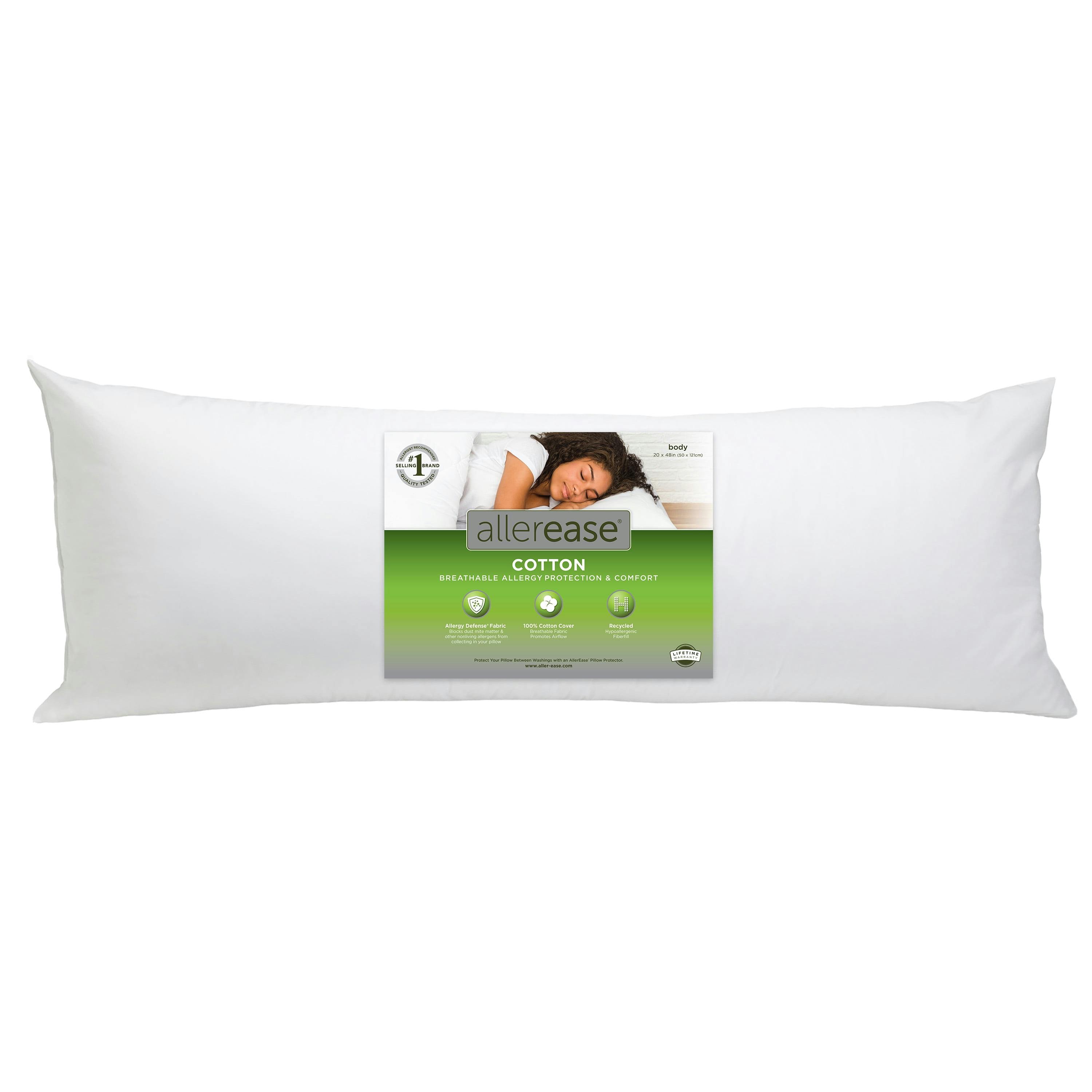 Hypoallergenic Cotton-Poly Comfort Body Pillow for All Sleep Positions