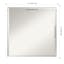 Svelte White 21x21 Inch Modern Wood Bathroom Vanity Mirror