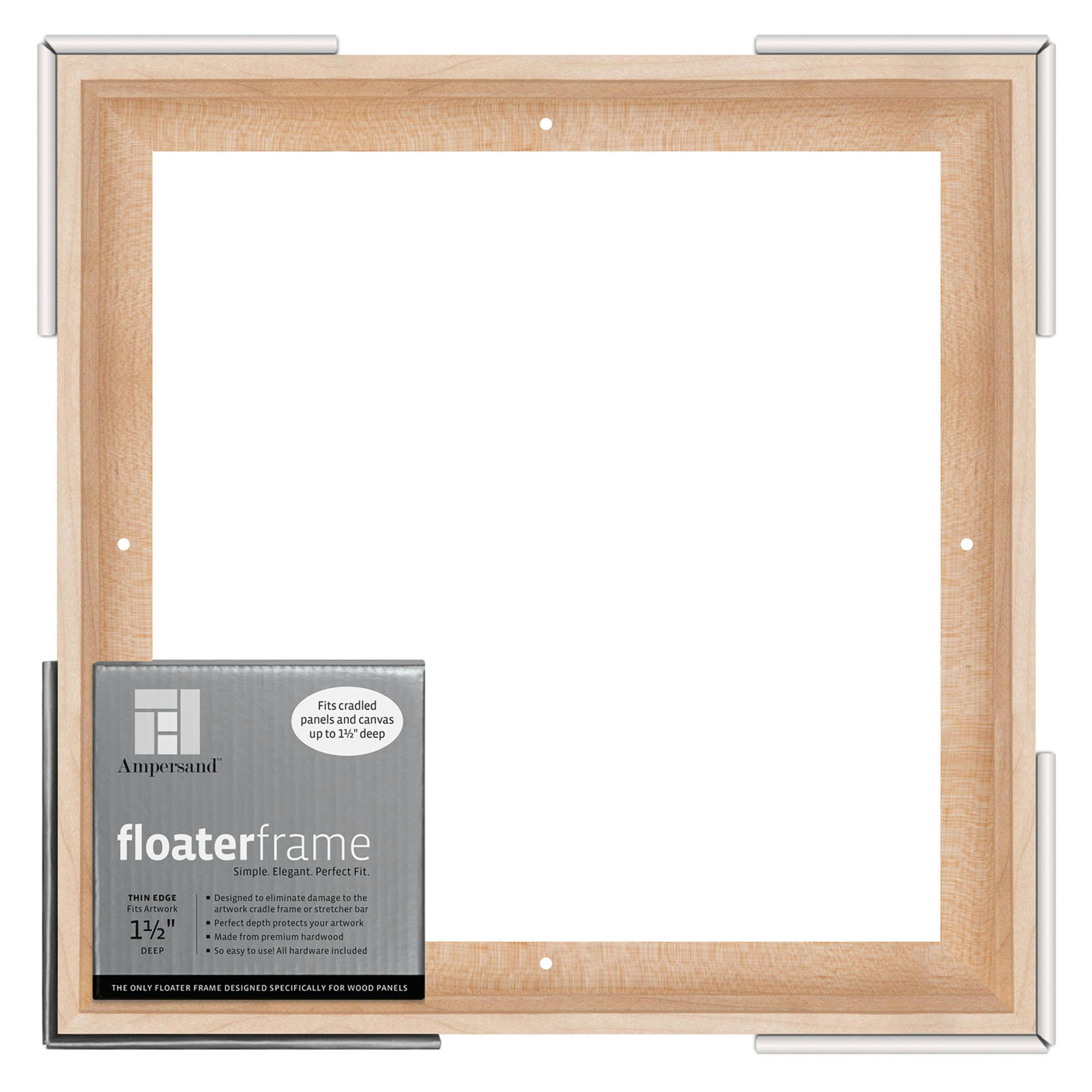 Classic 12"x12" Maple Wood Floating Wall Frame
