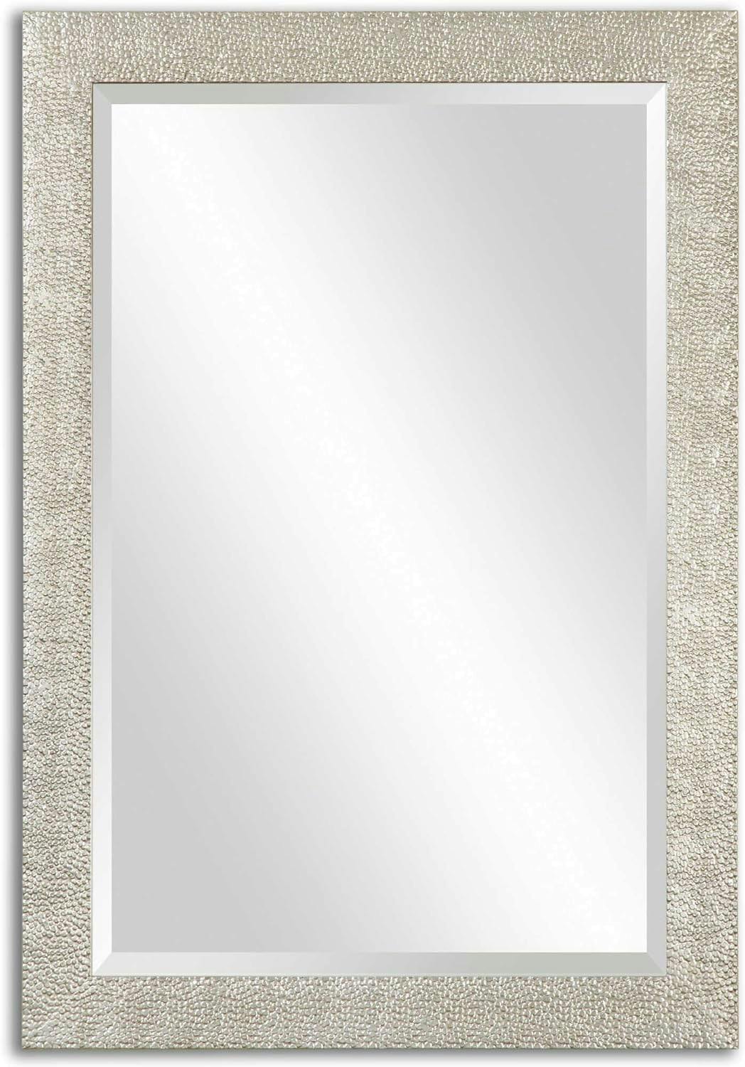 Contemporary Rectangular Silver Mirror 29" x 41"