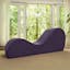 Avana Aubergine Polyester Yoga Chaise Lounge Chair 60"