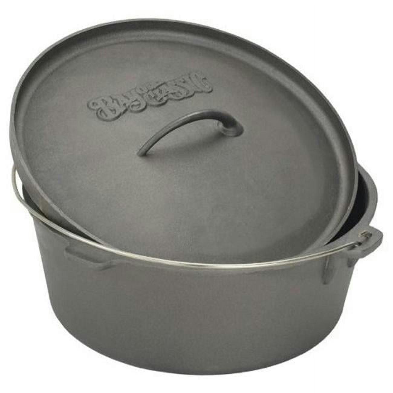 Rustic 4-Quart Cast Iron Dutch Oven for Slow Cooking