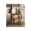 Versatile Becci Walnut End Table with Dual Open Shelves