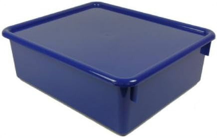 Capacious Blue Stowaway Tub with Lid for Home & School