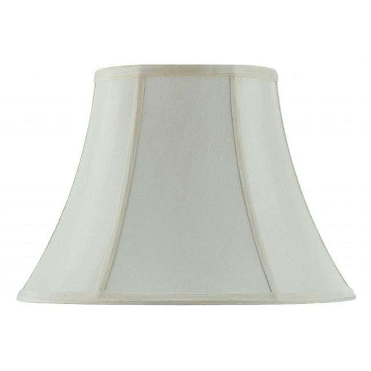 Egg Shell 18" Traditional Vertical Piped Bell Lamp Shade