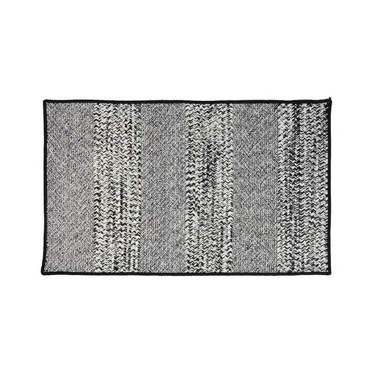 Havana Black Lace Tweed 18" x 30" Polypropylene Outdoor Mat