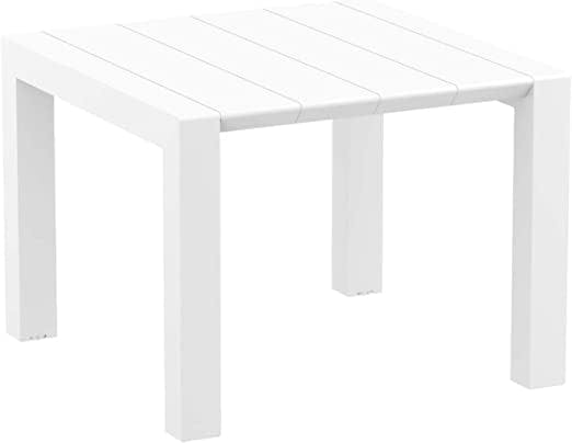 Deja 55" White Extendable Outdoor Dining Table