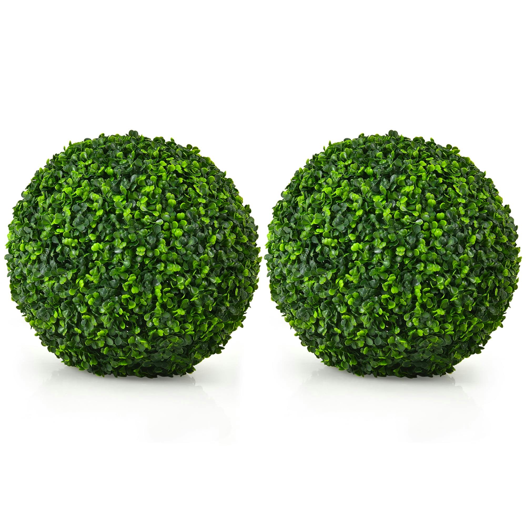 Lush Green 15.7'' UV-Protected Artificial Boxwood Topiary Balls