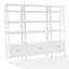 Stiles 70.5" White 3-Piece Etagere Bookcase Set